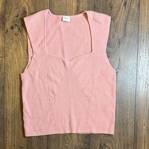 Abercrombie & Fitch Light Pink Sleeveless Sweater Tank Size XL